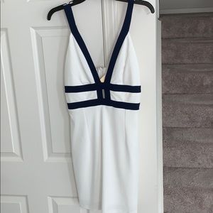 White cocktail dress